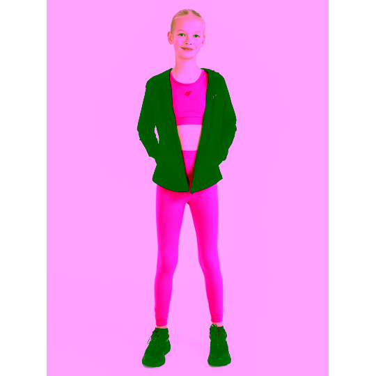 Bluza Sportowa 4f - FNK F448 Rozpinana z Kapturem czarna